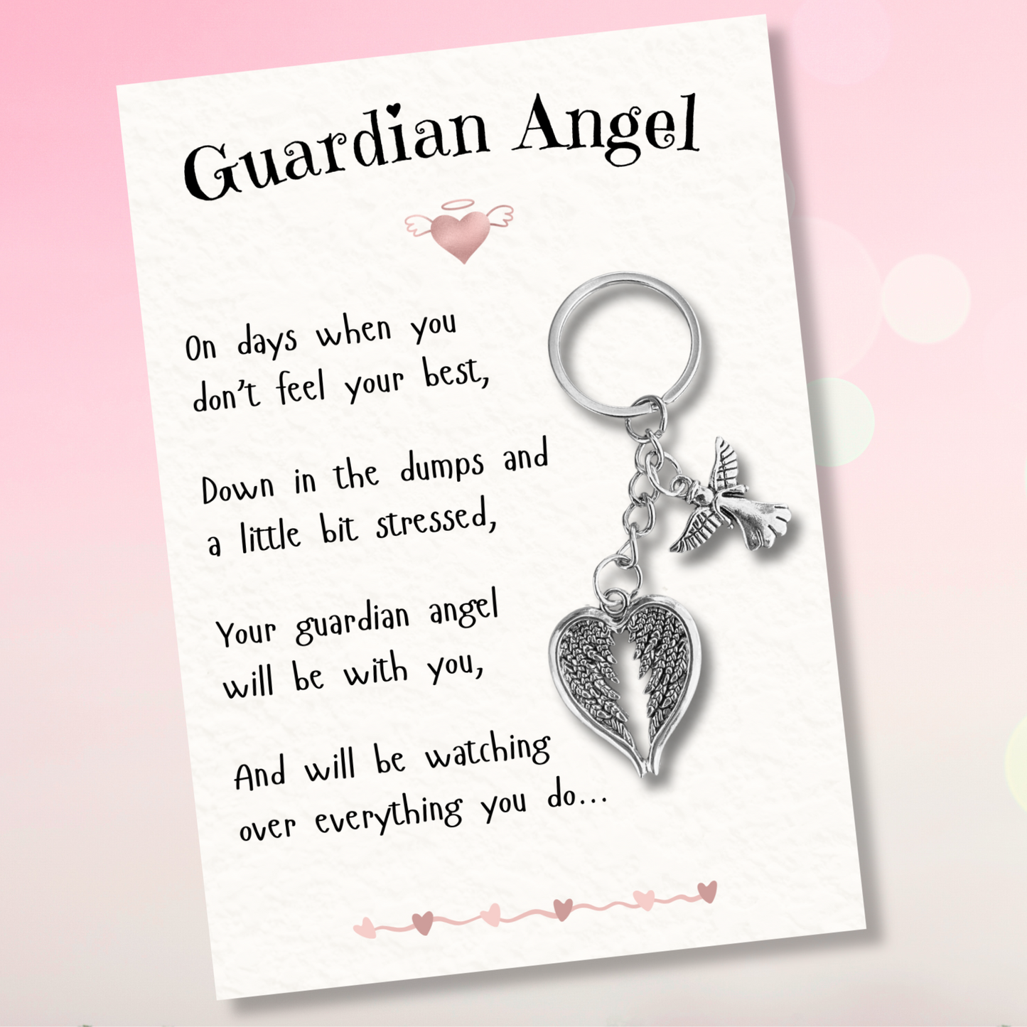 'Guardian Angel' with Angel & Wing's Keyring