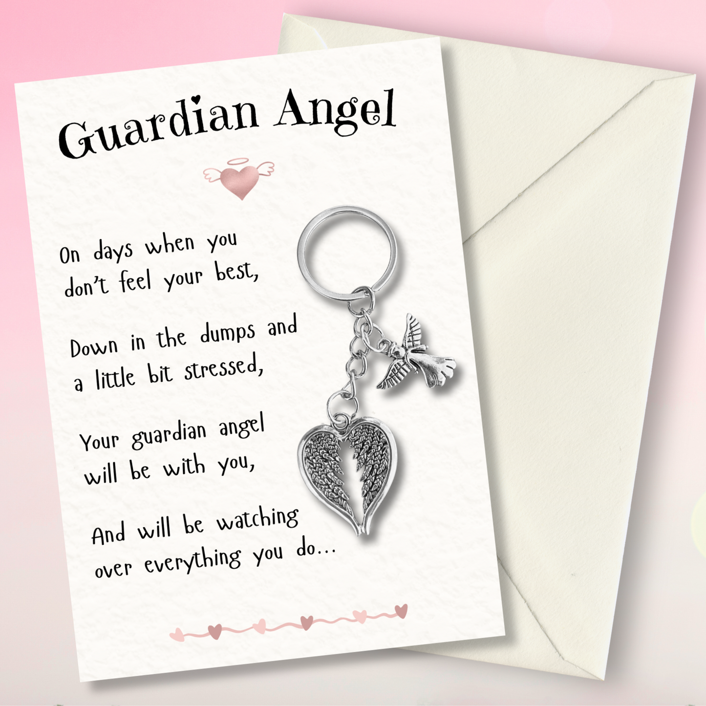'Guardian Angel' with Angel & Wing's Keyring
