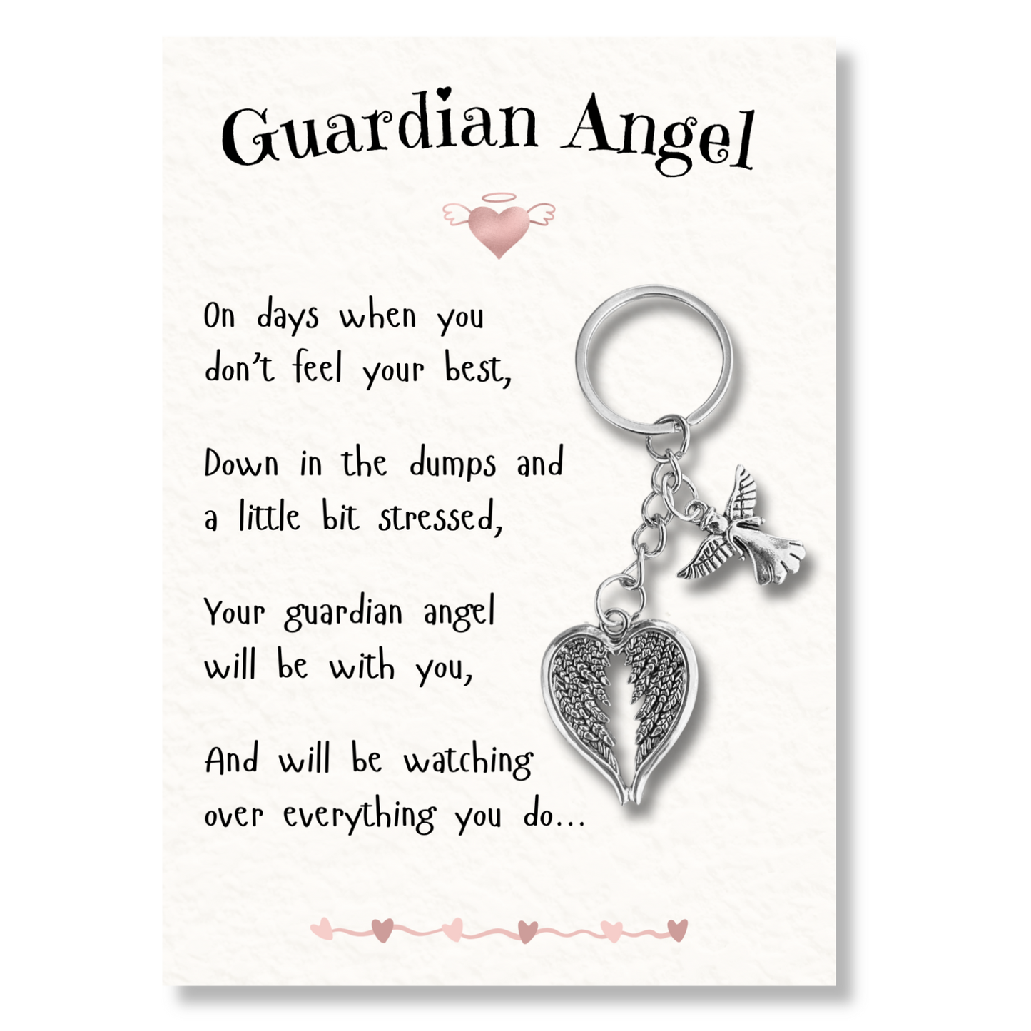 'Guardian Angel' with Angel & Wing's Keyring