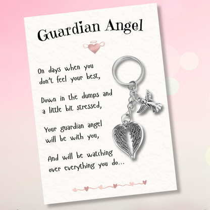 'Guardian Angel' with Angel & Wing's Keyring