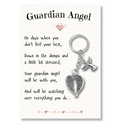 'Guardian Angel' with Angel & Wing's Keyring