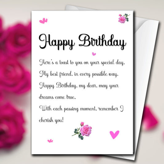 Special Friend Birthday Card