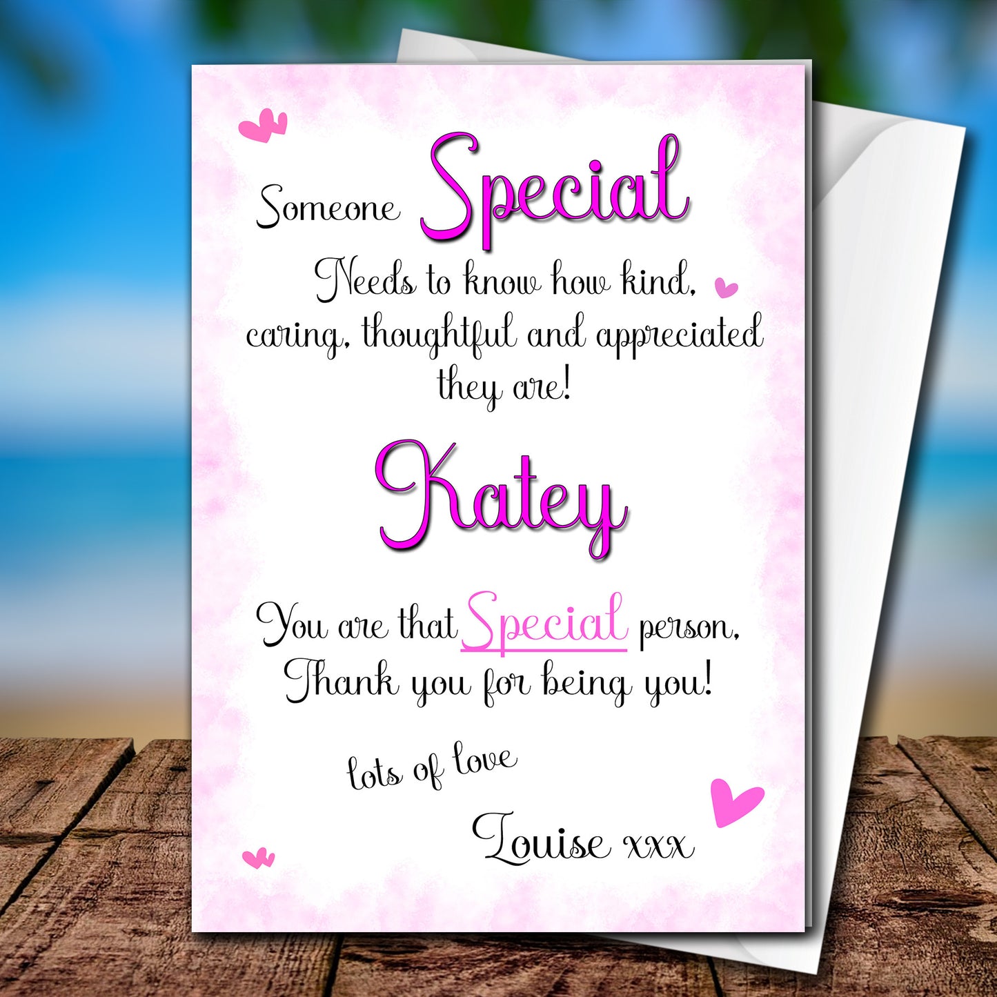 Personalised 'Appreciation' Card For Your Special Friend