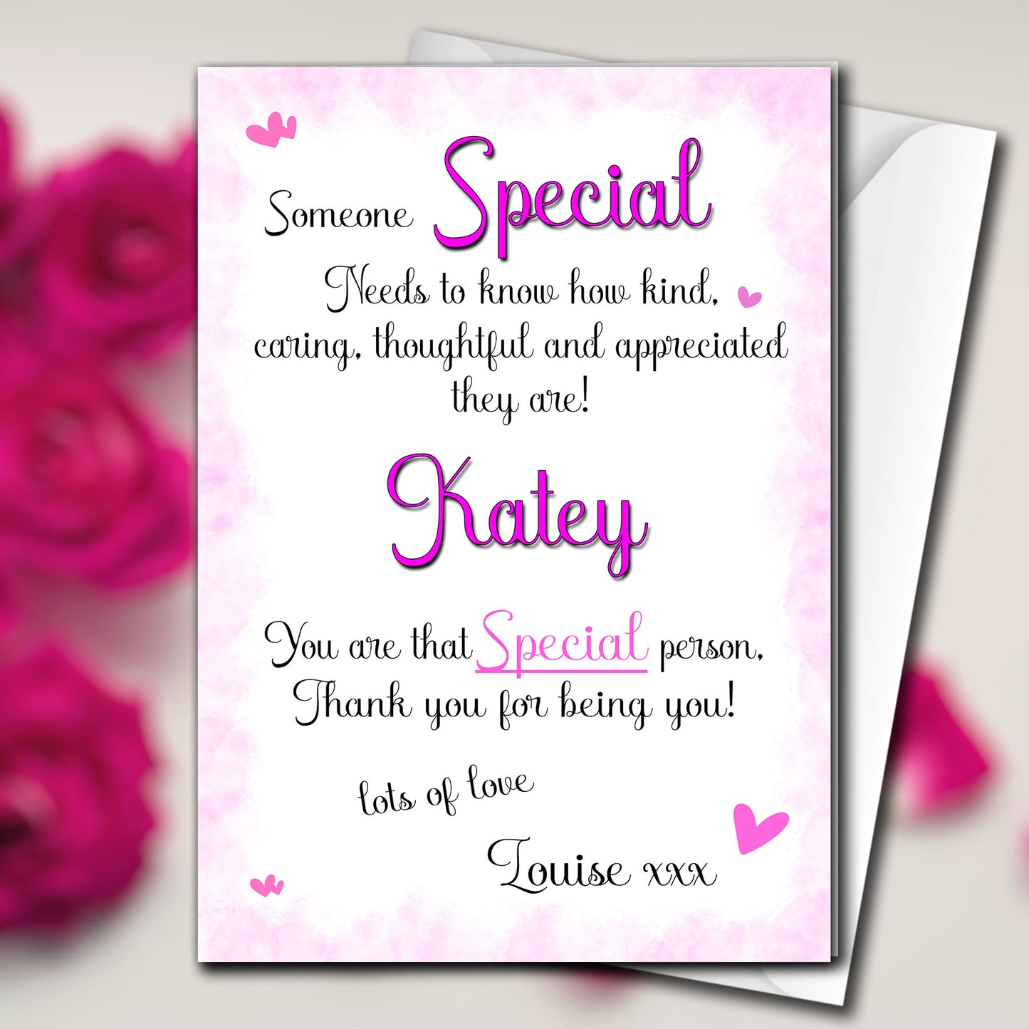 Personalised 'Appreciation' Card For Your Special Friend