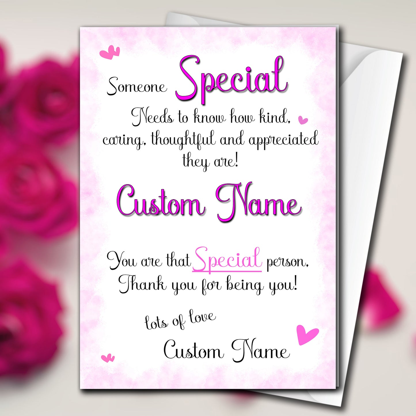 Personalised 'Appreciation' Card For Your Special Friend