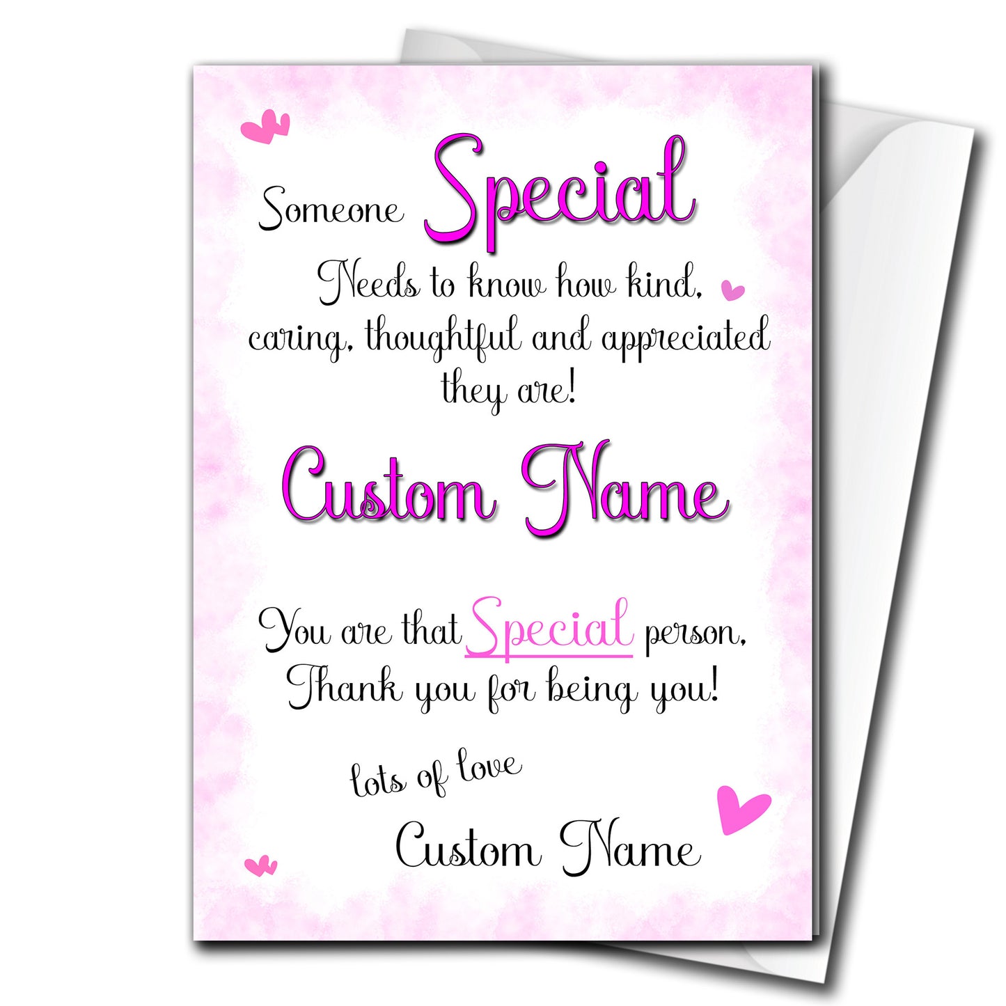 Personalised 'Appreciation' Card For Your Special Friend