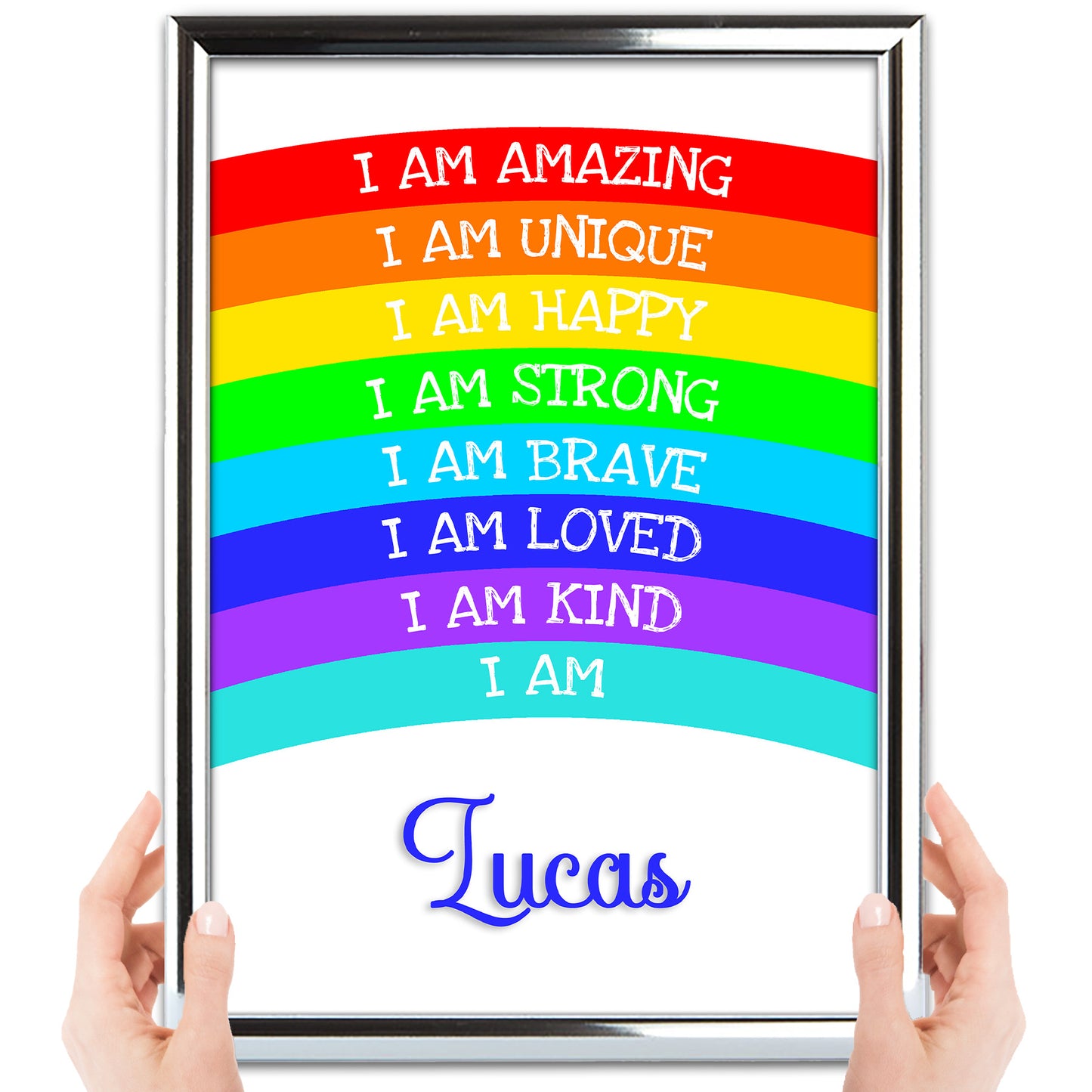 'I Am Amazing' -  Kids Personalised Inspirational Print