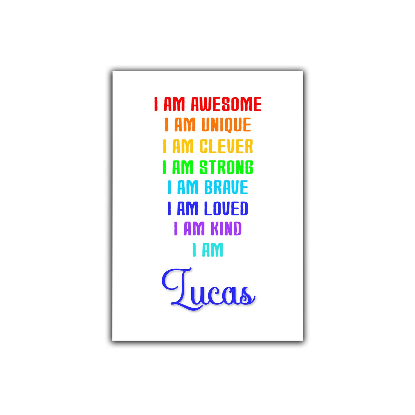 'I Am Awesome' -  Kids Positive Affirmation Print