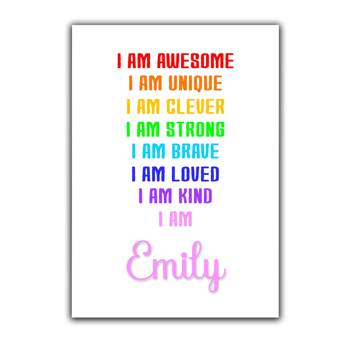 'I Am Awesome' -  Kids Positive Affirmation Print