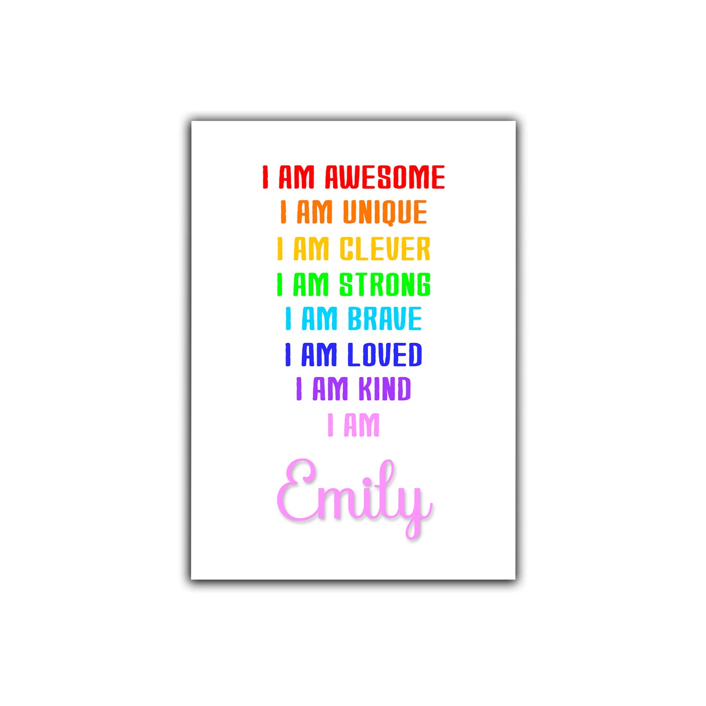 'I Am Awesome' -  Kids Positive Affirmation Print