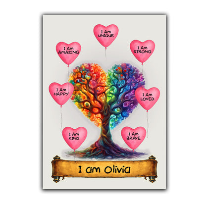 Kids Personalised Positive Affirmation Print