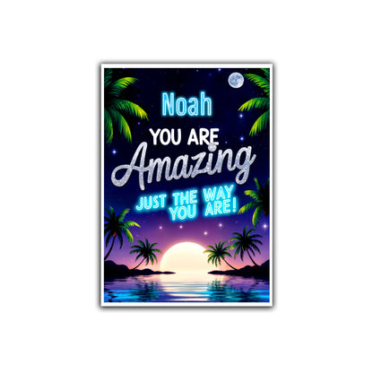 Kids 'You are Amazing' Inspirational Print