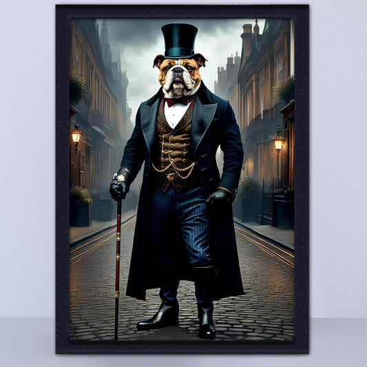 Stroll Through Time with Sir Bulldog - Print