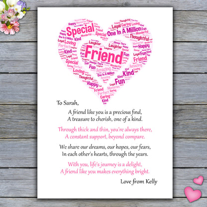 Gorgeous Personalised Best Friend Print