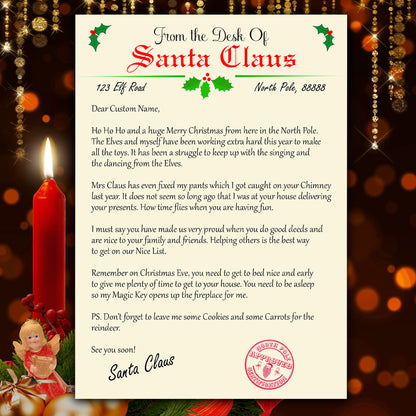 Personalised Christmas Santa Letter