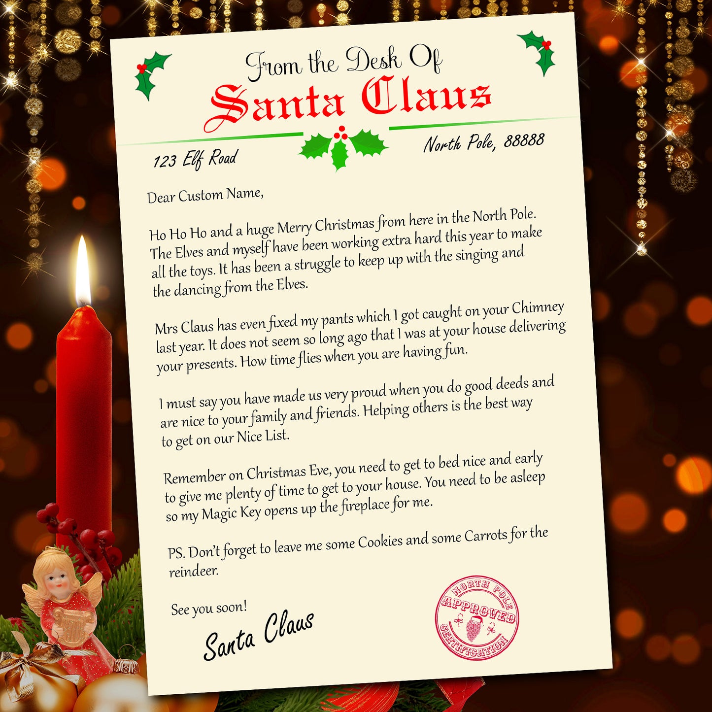 Personalised Christmas Santa Letter