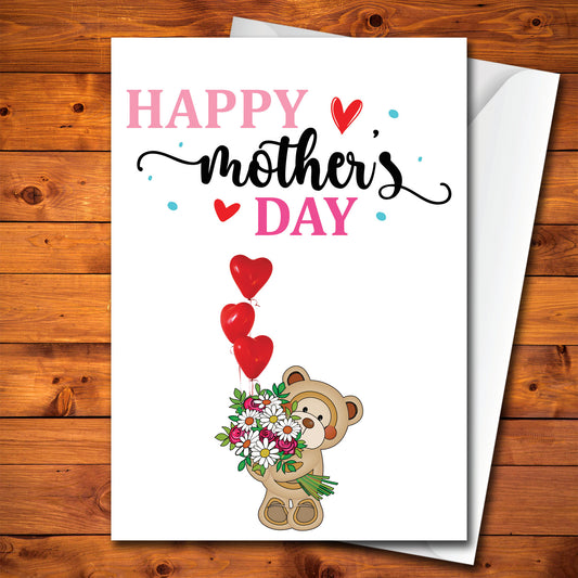 Red Balloons Mother's Day Card