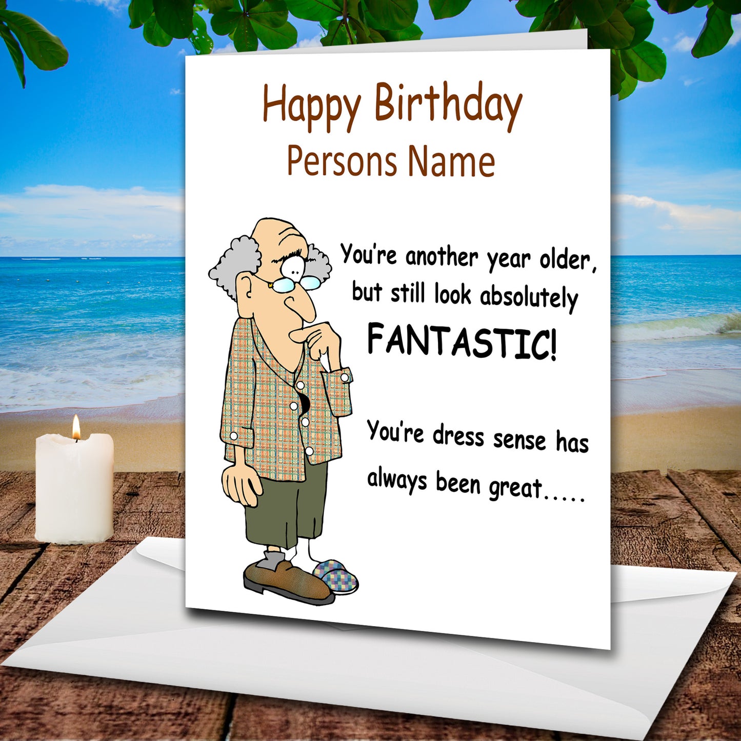 Personalised Humorous Birthday Card