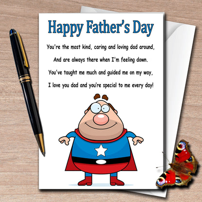 Father's Day Card Super Hero