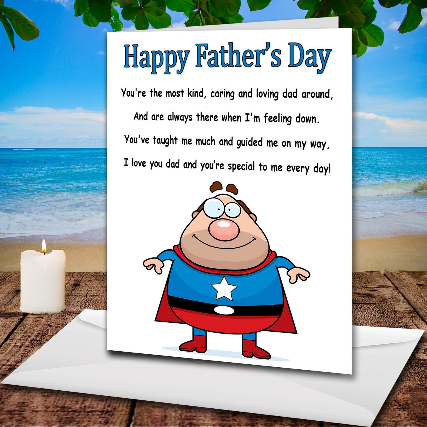 Father's Day Card Super Hero