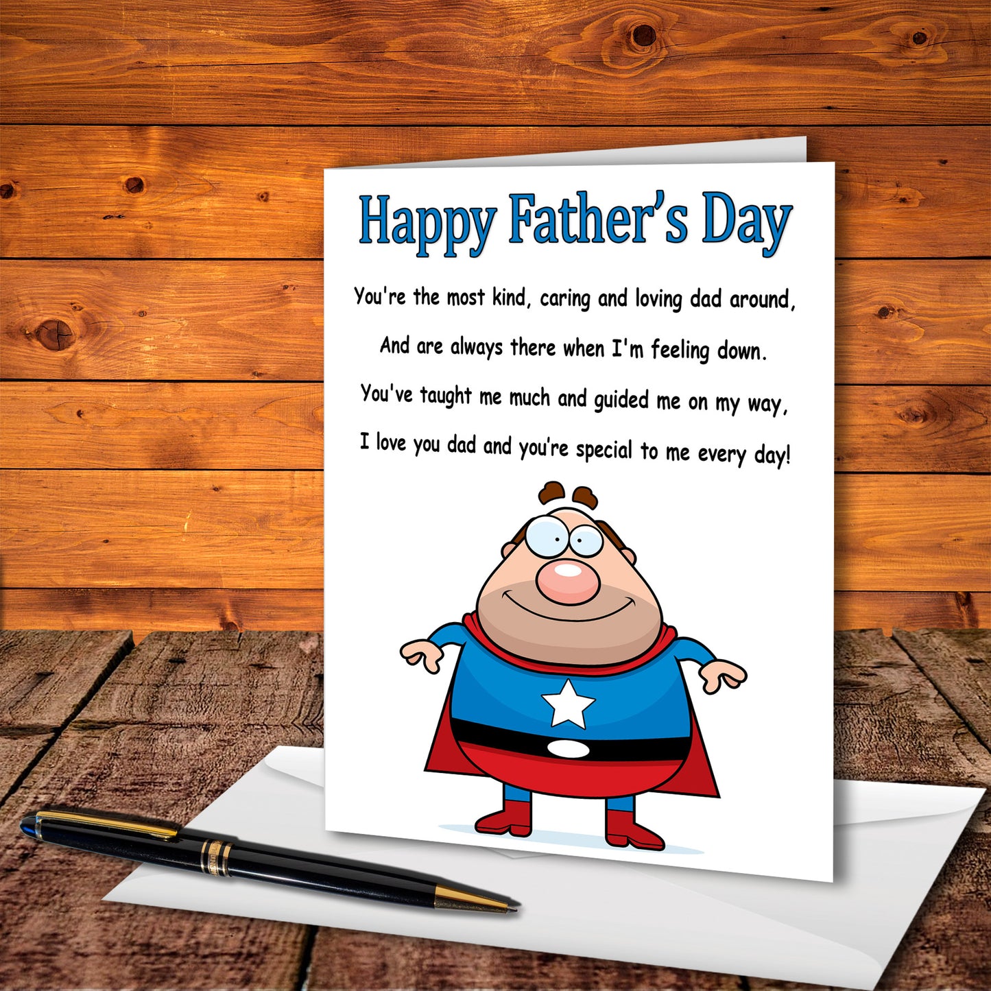 Father's Day Card Super Hero