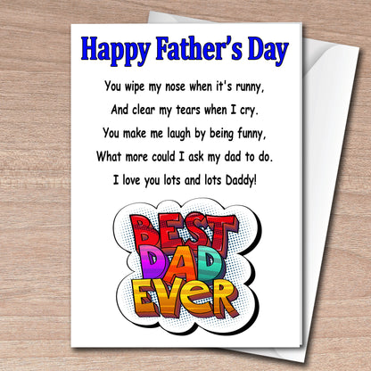 Father's Day Card Best Dad